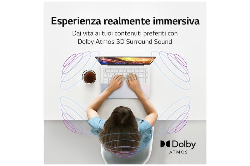 LG Notebook gram Style | 16" OLED, Windows 11 Home | Design iridescente, Intel® Core™ i7, 16GB RAM, SSD 512GB, 16Z90RS-G.AA74D