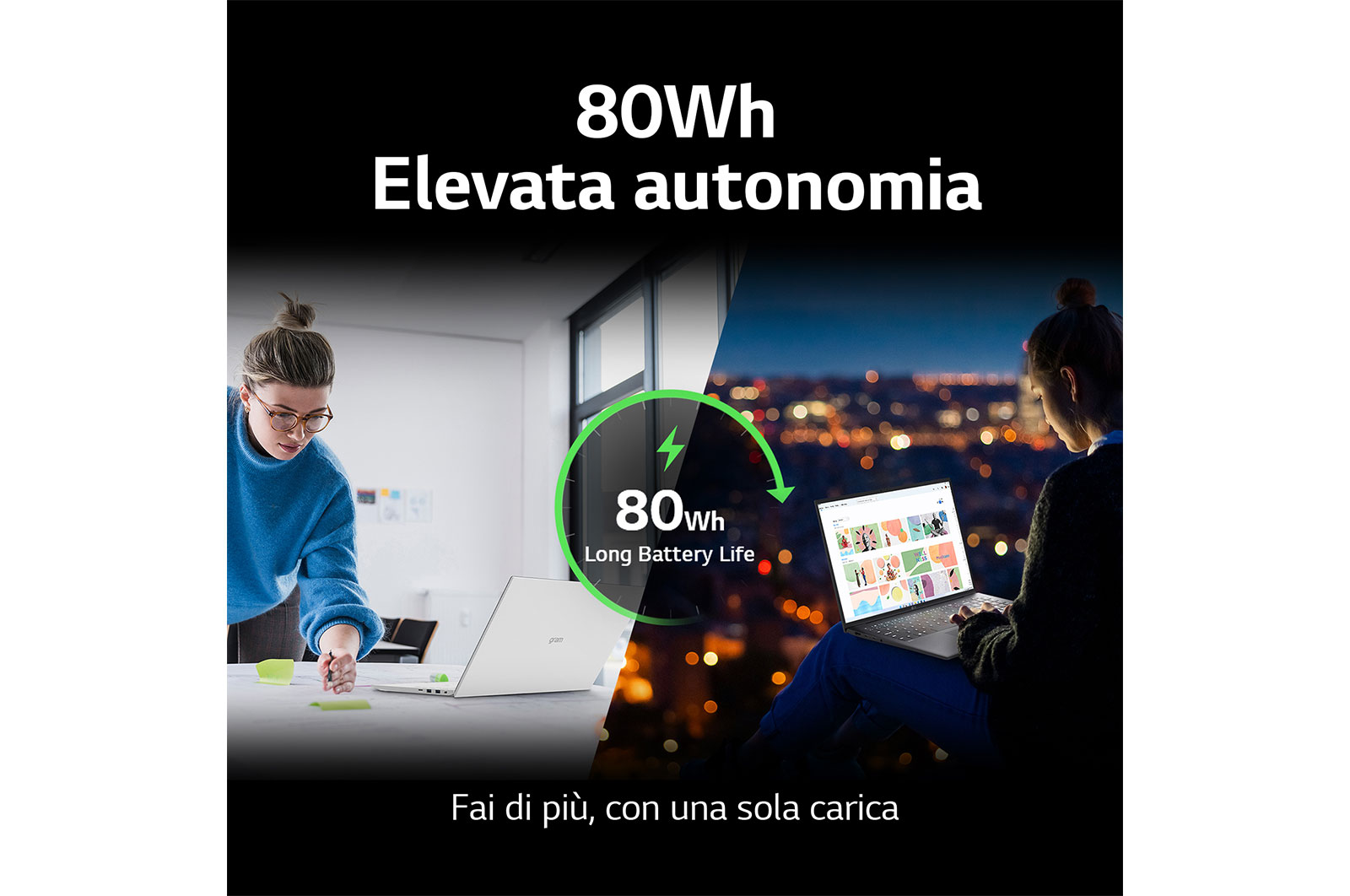 LG gram 17Z90R | Notebook Ultraleggero con Windows 11 Pro | 17", Intel® Core™ i7, 16GB RAM, SSD 1TB, Obsidian Black, 17Z90R-G.AP78D