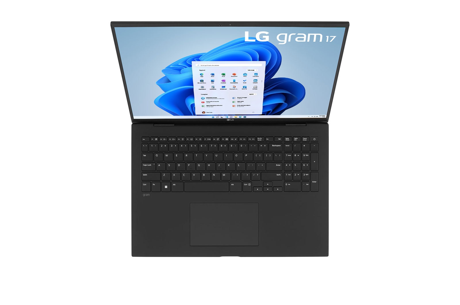 LG gram 17Z90R | Notebook Ultraleggero con Windows 11 Pro | 17", Intel® Core™ i7, 16GB RAM, SSD 1TB, Obsidian Black, 17Z90R-G.AP78D