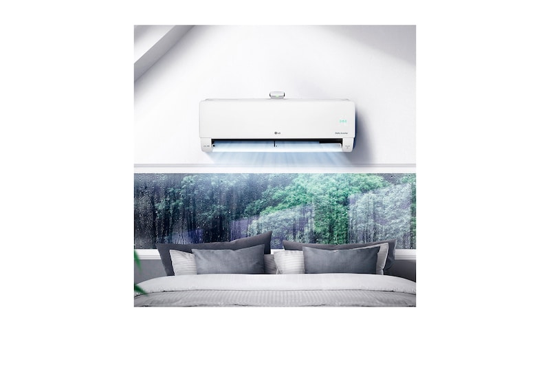 LG DUALCOOL Atmosfera Climatizzatore Inverter 12000 BTU, Purificazione dell'aria, Diffusore di ioni, Wi-Fi ThinQ, AP12RT