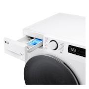 LG Lavasciuga 10/6kg AI DD | Serie R5 Classe D / A-10% | 1400 giri, TurboWash 360, Vapore, Allergy Care, Eco Hybrid | Bianca, D4R5010TSWS