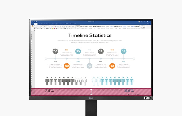 Il formato 16:10 fornisce maggiori informazioni su una pagina con uno schermo dell’11% più ampio rispetto al formato 16:9.