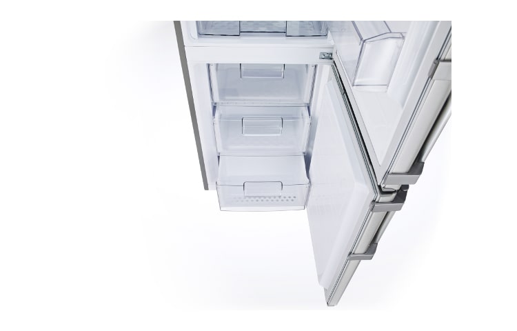 LG Frigorifero Combinato Total No Frost in  con 60% di risparmio energetico e Compressore Lineare Inverter garantito 10 anni. Colore Bianco, 2010mm di altezza., GBB530SWCFB