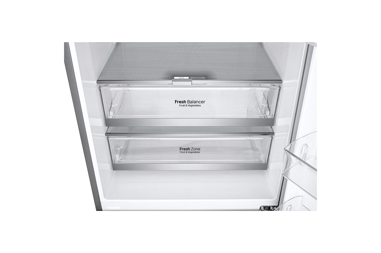 LG Frigorifero combinato 70cm | Classe E, 462L | Wi-Fi, Door & Linear Cooling, Fresh Balancer, No frost | Inox , GBB567PZCMB