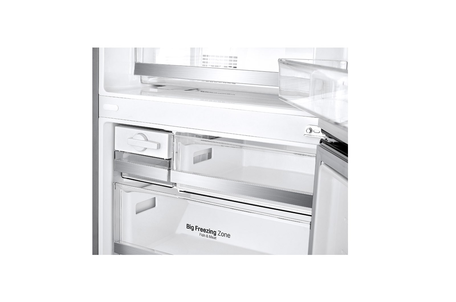 LG Frigorifero combinato 70cm | Classe E, 462L | Wi-Fi, Door & Linear Cooling, Fresh Balancer, No frost | Inox , GBB567PZCMB