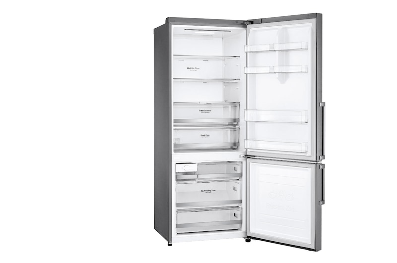 LG Frigorifero combinato 70cm | Classe E, 462L | Wi-Fi, Door & Linear Cooling, Fresh Balancer, No frost | Inox , GBB567PZCMB