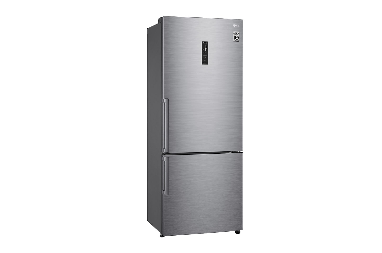 LG Frigorifero combinato 70cm | Classe E, 462L | Wi-Fi, Door & Linear Cooling, Fresh Balancer, No frost | Inox , GBB567PZCMB