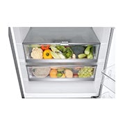 LG Frigorifero combinato 70cm | Classe E, 462L | Wi-Fi, Door & Linear Cooling, Fresh Balancer, No frost | Inox , GBB567PZCMB