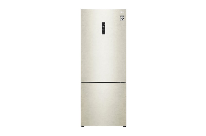 LG Frigorifero combinato 70cm | Classe E, 462L | Wi-Fi, Door & Linear Cooling, Fresh Balancer, No frost | Sabbia, GBB567SECMN