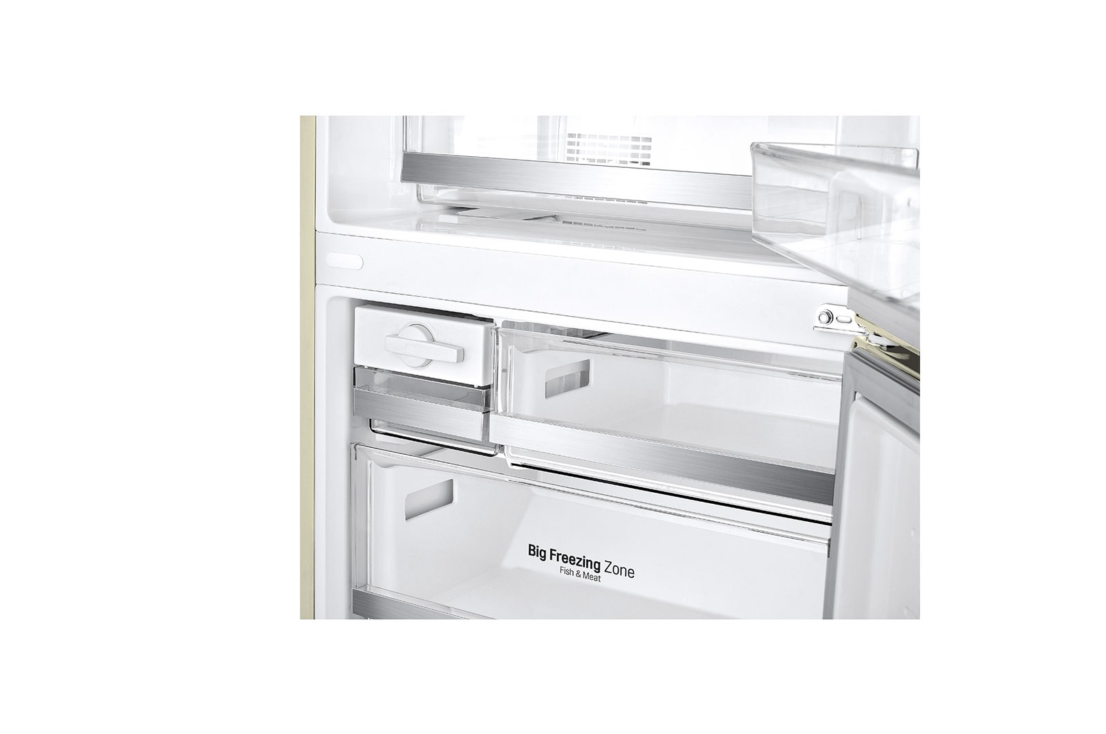 LG Frigorifero combinato 70cm | Classe E, 462L | Wi-Fi, Door & Linear Cooling, Fresh Balancer, No frost | Sabbia, GBB567SECMN