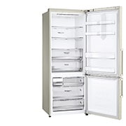 LG Frigorifero combinato 70cm | Classe E, 462L | Wi-Fi, Door & Linear Cooling, Fresh Balancer, No frost | Sabbia, GBB567SECMN
