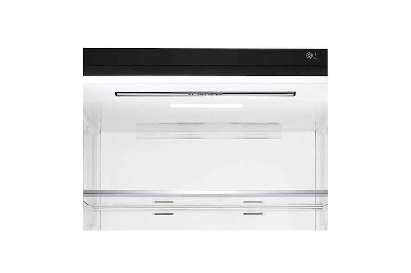 LG Frigorifero combinato 70cm | Classe E, 462L | Wi-Fi, Door & Linear Cooling, Fresh Balancer, No frost | Nero, GBB569MCAMN