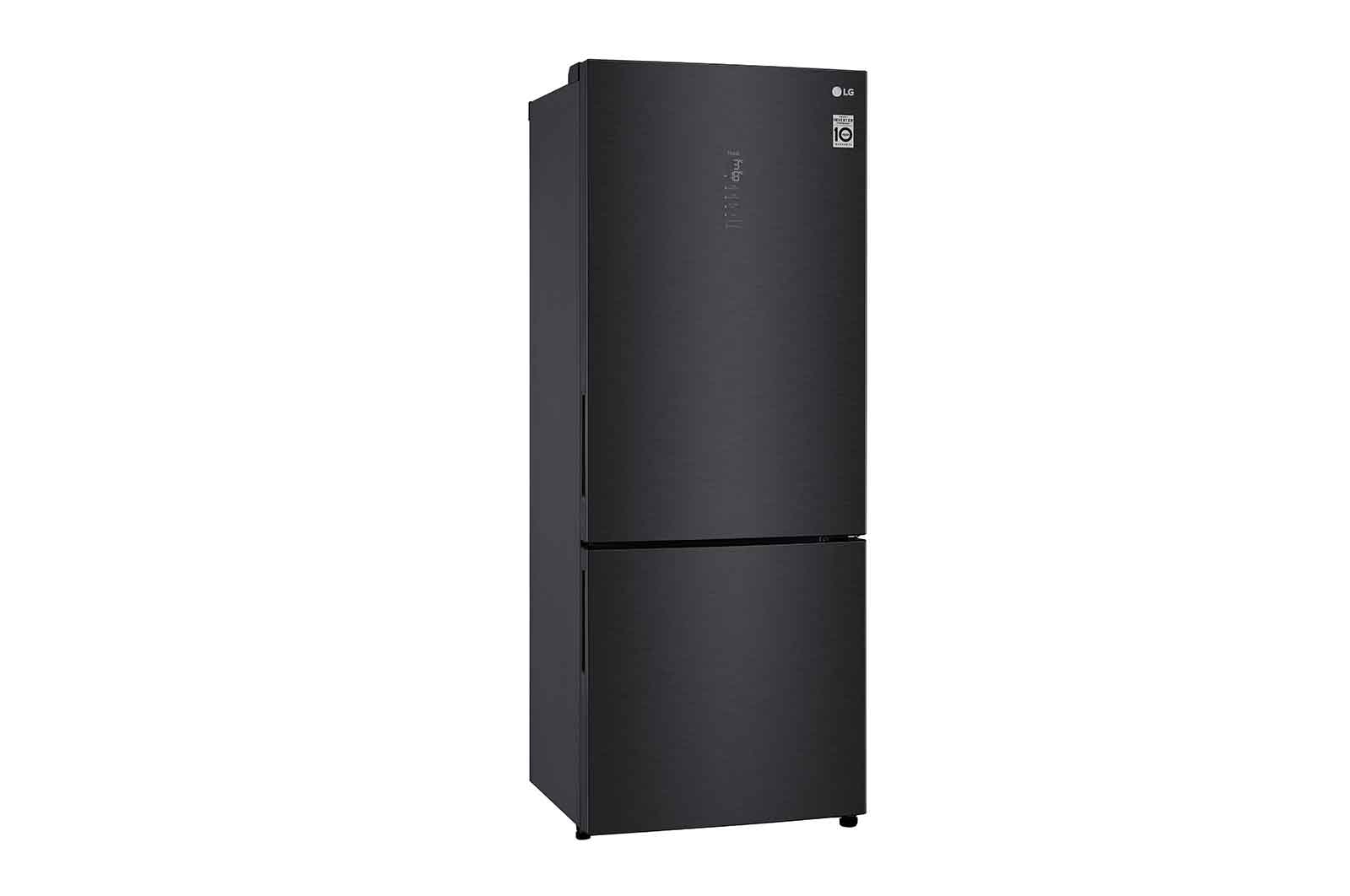 LG Frigorifero combinato 70cm | Classe E, 462L | Wi-Fi, Door & Linear Cooling, Fresh Balancer, No frost | Nero, GBB569MCAMN