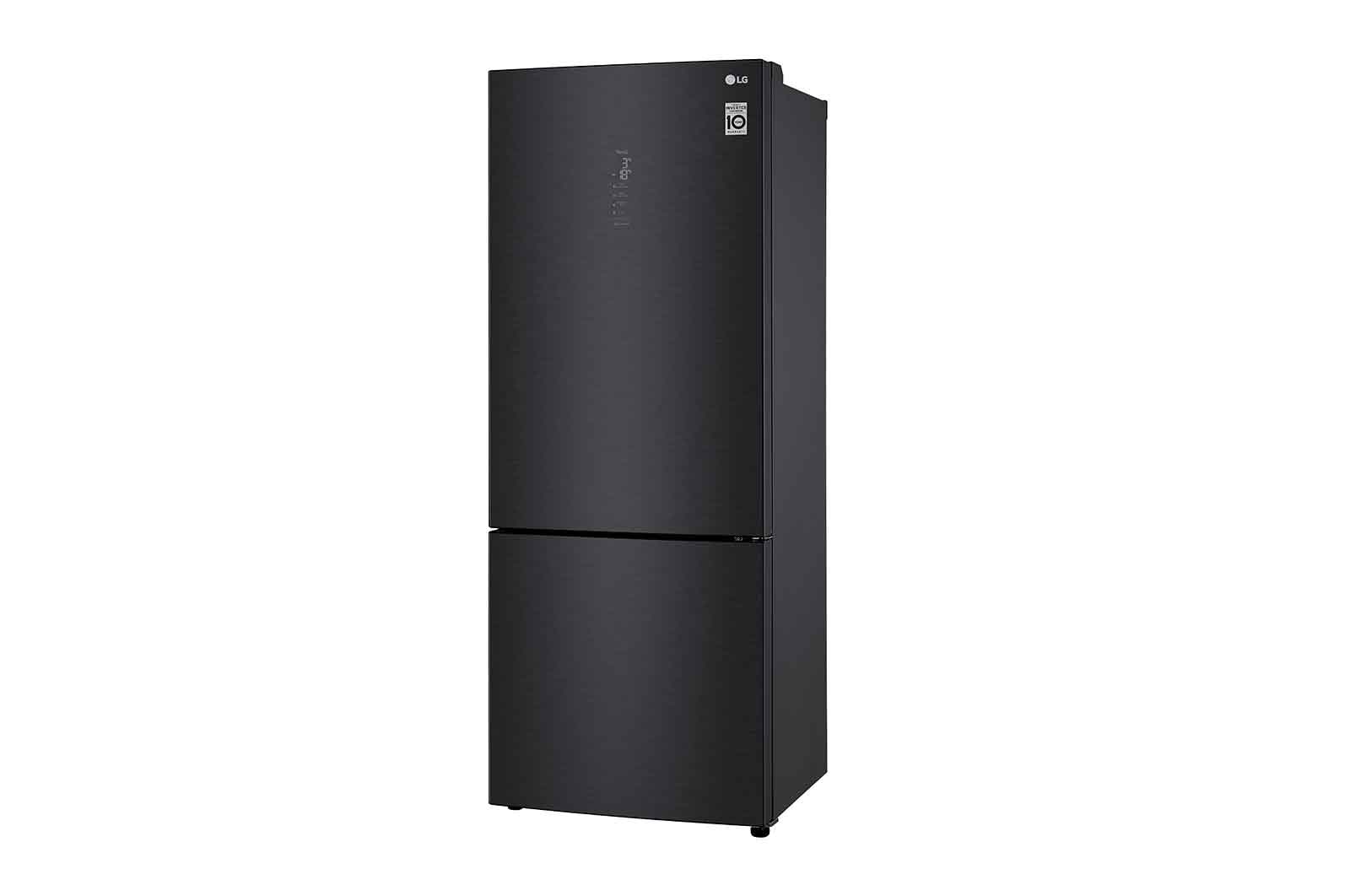 LG Frigorifero combinato 70cm | Classe E, 462L | Wi-Fi, Door & Linear Cooling, Fresh Balancer, No frost | Nero, GBB569MCAMN