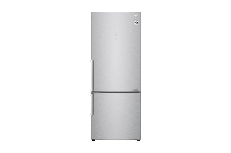 LG Frigorifero combinato 70cm | Classe D, 462L | Wi-Fi, Door & Linear Cooling, Fresh Balancer, No frost | Noble Steel, GBB569NSAFB