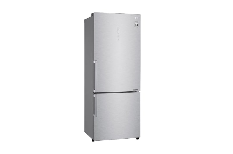 LG Frigorifero combinato 70cm | Classe D, 462L | Wi-Fi, Door & Linear Cooling, Fresh Balancer, No frost | Noble Steel, GBB569NSAFB