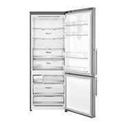 LG Frigorifero combinato 70cm | Classe D, 462L | Wi-Fi, Door & Linear Cooling, Fresh Balancer, No frost | Noble Steel, GBB569NSAFB