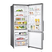 LG Frigorifero combinato 70cm | Classe D, 462L | Wi-Fi, Door & Linear Cooling, Fresh Balancer, No frost | Noble Steel, GBB569NSAFB
