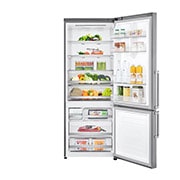 LG Frigorifero combinato 70cm | Classe D, 462L | Wi-Fi, Door Cooling, Display Metal Touch, Fresh Balancer,No frost | Noble Steel, GBB569NSAGB