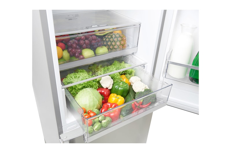 LG Frigorifero Combinato Maniglie integrate Display interno LED , GBB59PZGFS