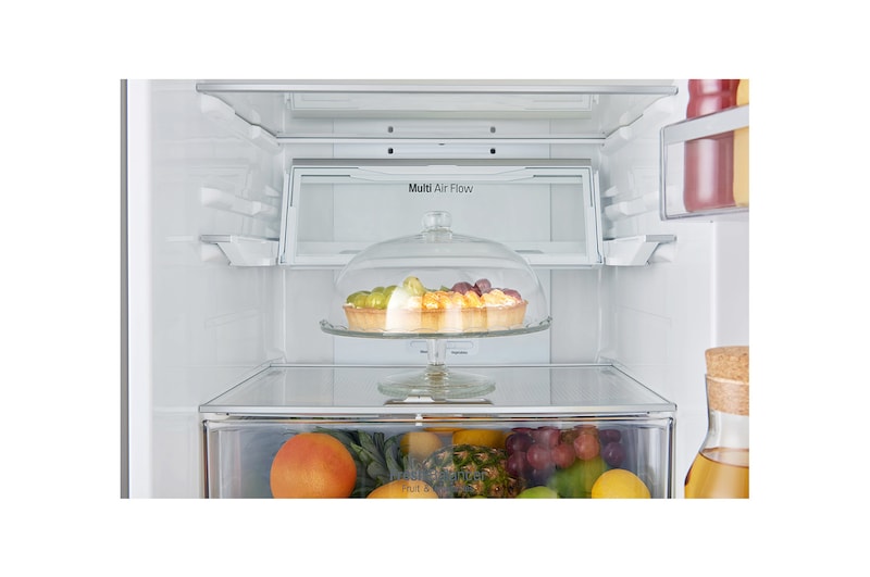 LG Frigorifero Combinato Maniglie integrate Display interno LED , GBB59PZGFS