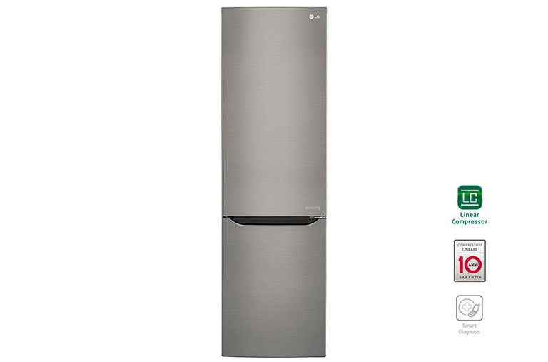 LG Frigorifero Combinato Maniglie integrate Display interno LED, GBB59PZJZS