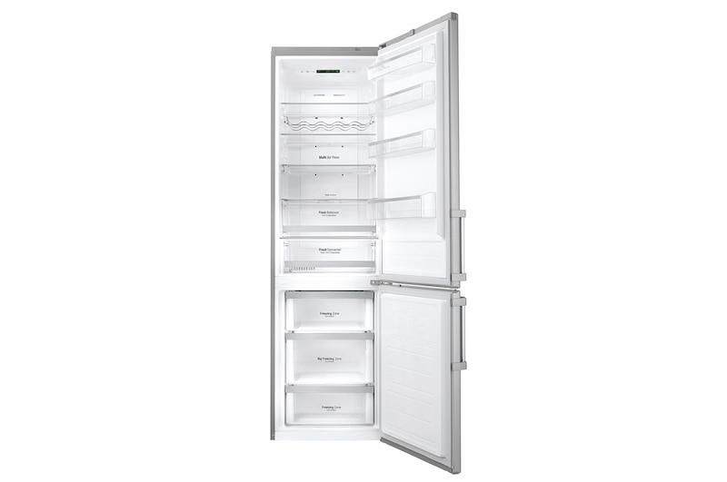 LG Frigorifero Combinato Maniglie a barra attive Display interno LED, GBB60NSGFE