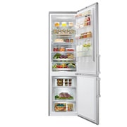 LG Frigorifero Combinato Centum System™ Maniglie attive Display esterno LED, GBB60NSYQE