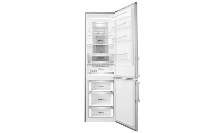 LG Frigorifero Combinato Centum System™ Maniglie attive Display esterno LED, GBB60NSYQE