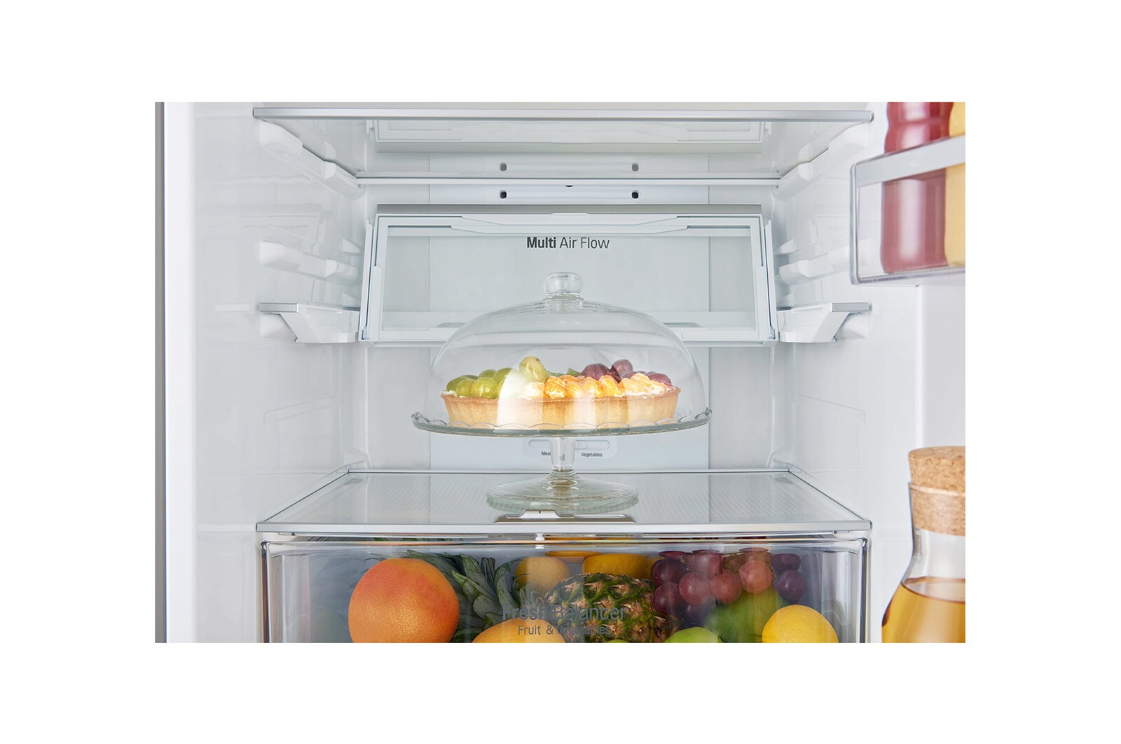 LG Frigorifero Combinato 10% Maniglie attive Display esterno LED, GBB60NSYXE