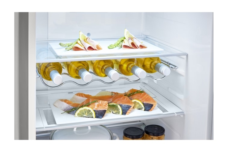 LG Frigorifero Combinato Maniglie integrate Display esterno LED, GBB60PZFZS