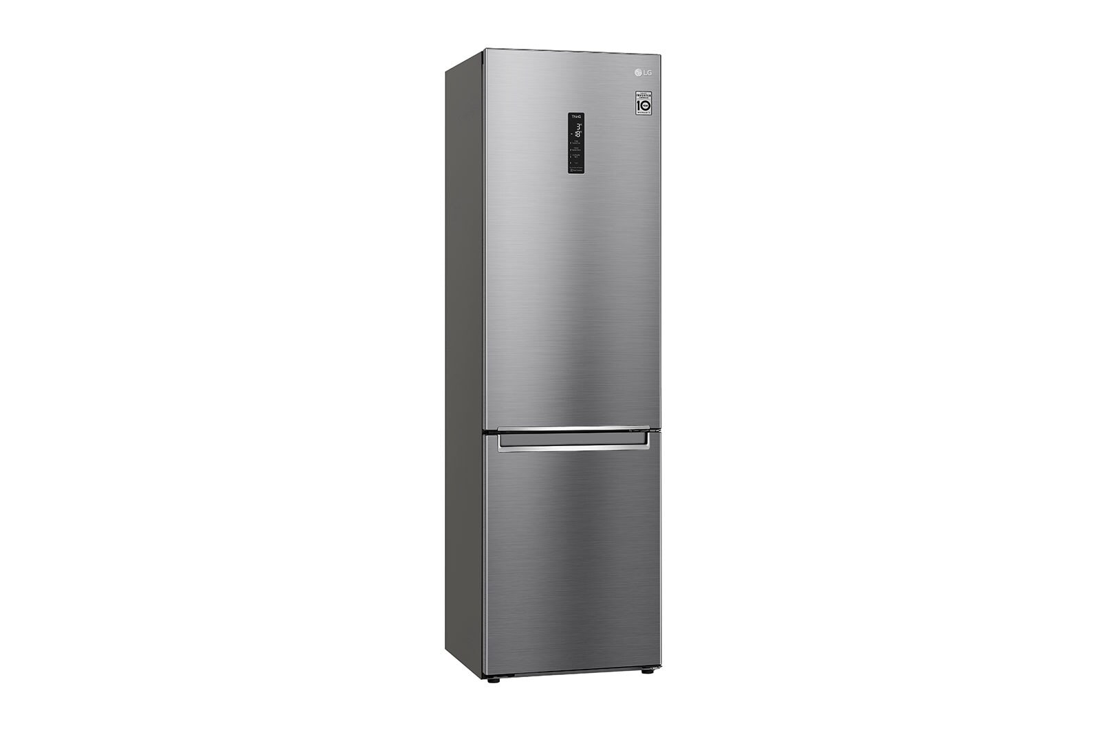 LG Frigorifero combinato | Classe D, 384L | Wi-Fi, Wine Rack, Door & Linear Cooling, Fresh Converter, No frost | Inox, GBB62PZFGN