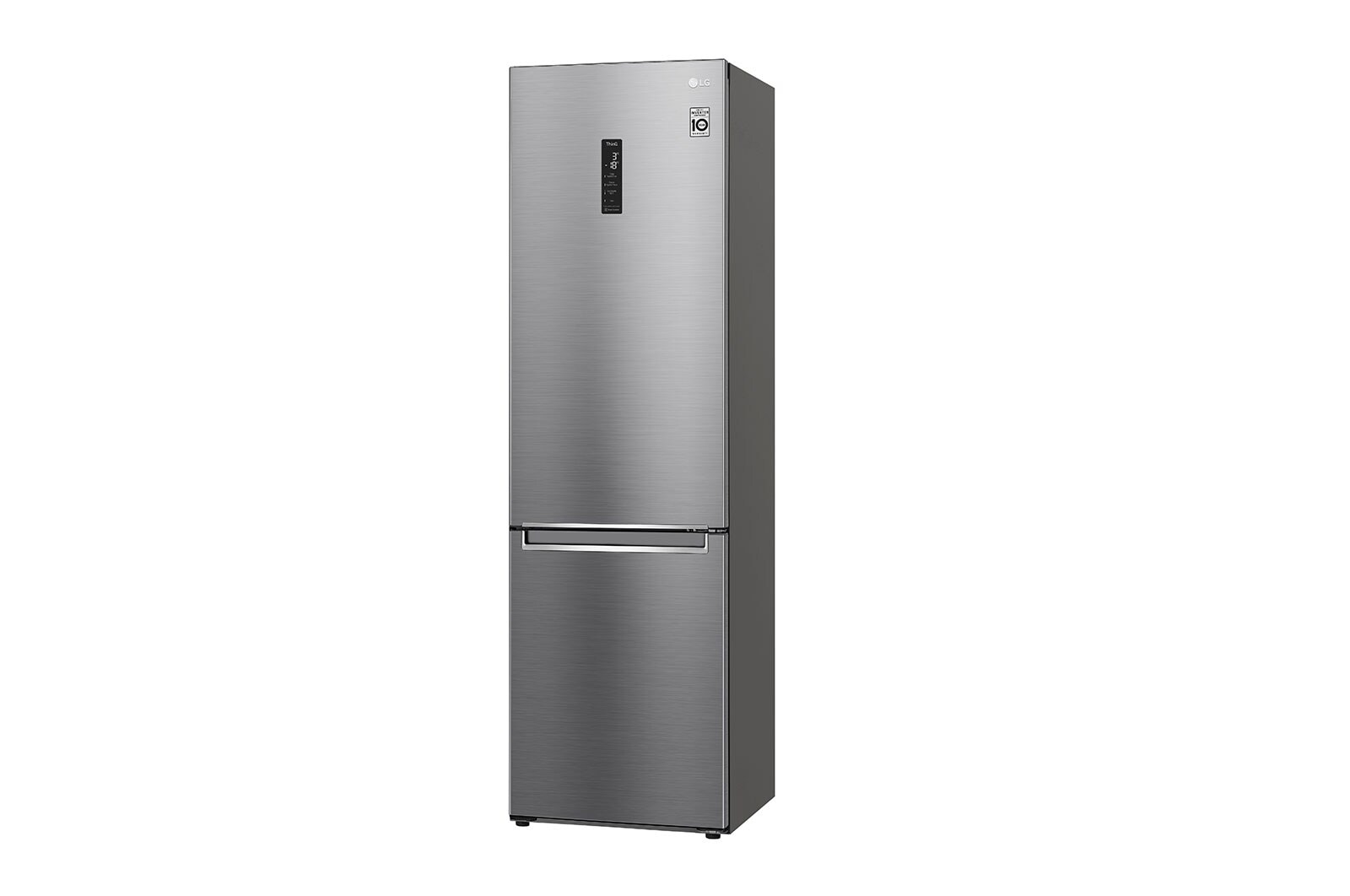 LG Frigorifero combinato | Classe D, 384L | Wi-Fi, Wine Rack, Door & Linear Cooling, Fresh Converter, No frost | Inox, GBB62PZFGN