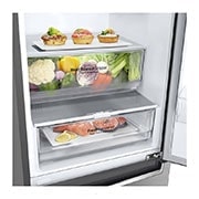 LG Frigorifero combinato | Classe D, 384L | Wi-Fi, Wine Rack, Door & Linear Cooling, Fresh Converter, No frost | Inox, GBB62PZFGN