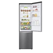 LG Frigorifero combinato | Classe D, 384L | Wi-Fi, Wine Rack, Door & Linear Cooling, Fresh Converter, No frost | Inox, GBB62PZFGN