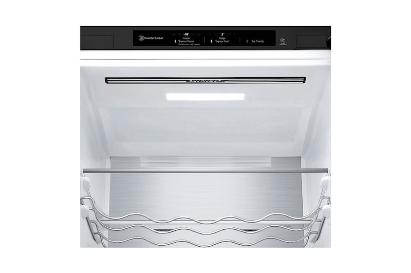LG Frigorifero combinato | Classe B, 384L | Wine Rack, Door&Linear Cooling, Fresh Balancer&Converter, No Frost | Nero, GBB72MCVBN