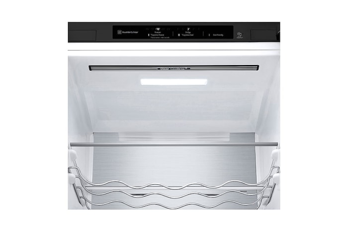 LG Frigorifero combinato | Classe B, 384L | Wine Rack, Door&Linear Cooling, Fresh Balancer&Converter, No Frost | Nero, GBB72MCVBN