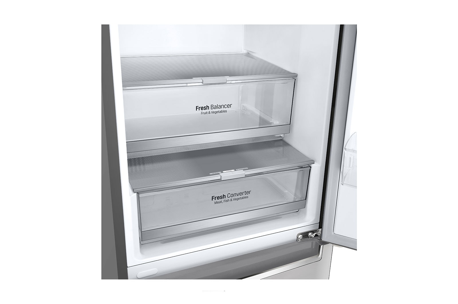 LG Frigorifero Smart Combinato Classe energetica D Maniglie integrate Display esterno LED, GBB72NSDFN