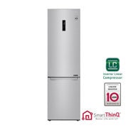 LG Frigorifero Smart Combinato Classe energetica D Maniglie integrate Display esterno LED, GBB72NSDFN
