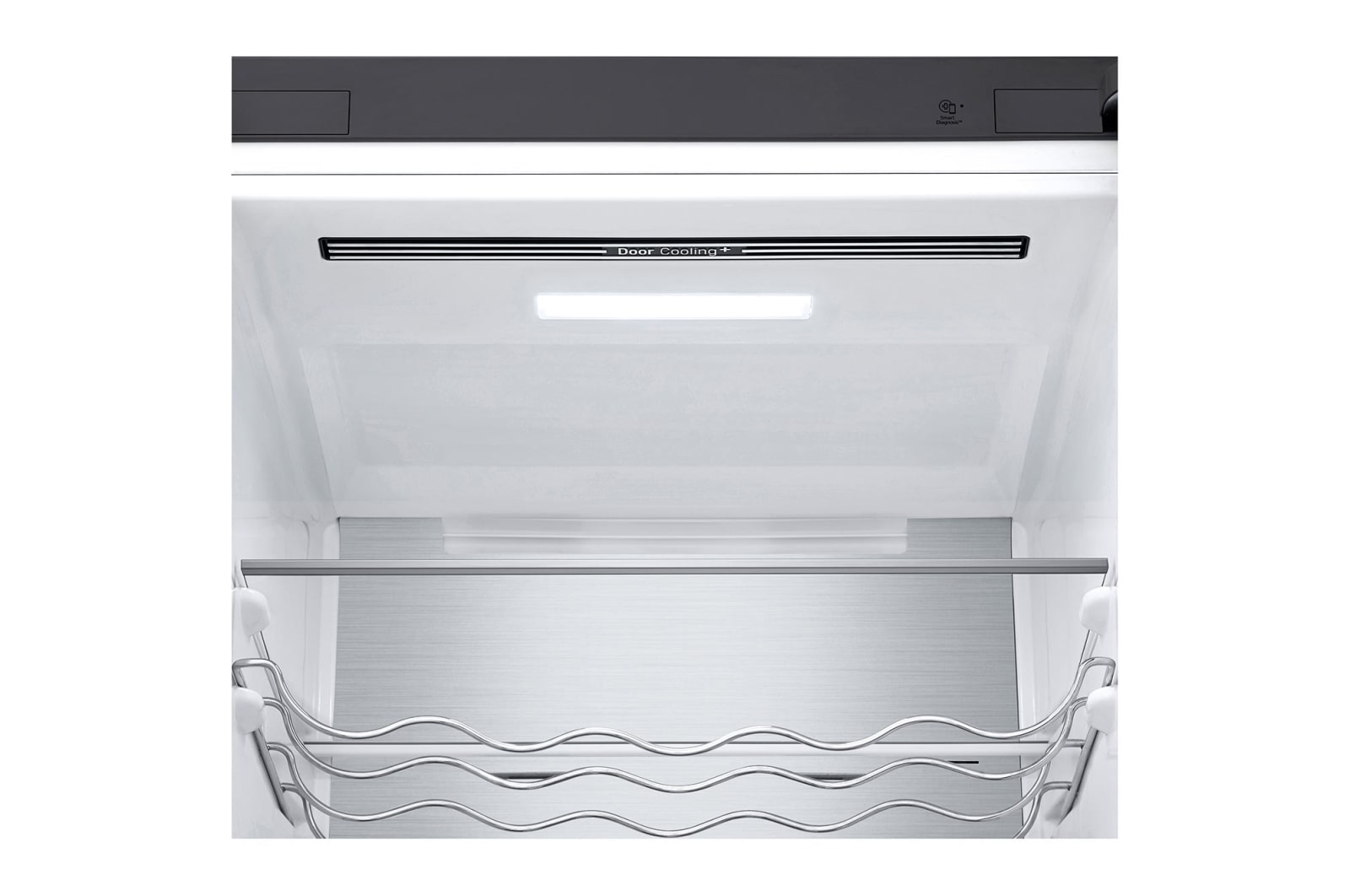 LG Frigorifero combinato | Classe D, 384L | Wi-Fi, Wine Rack, Door & Linear Cooling, Fresh Balancer & Converter, No frost | Inox, GBB72PZUGN