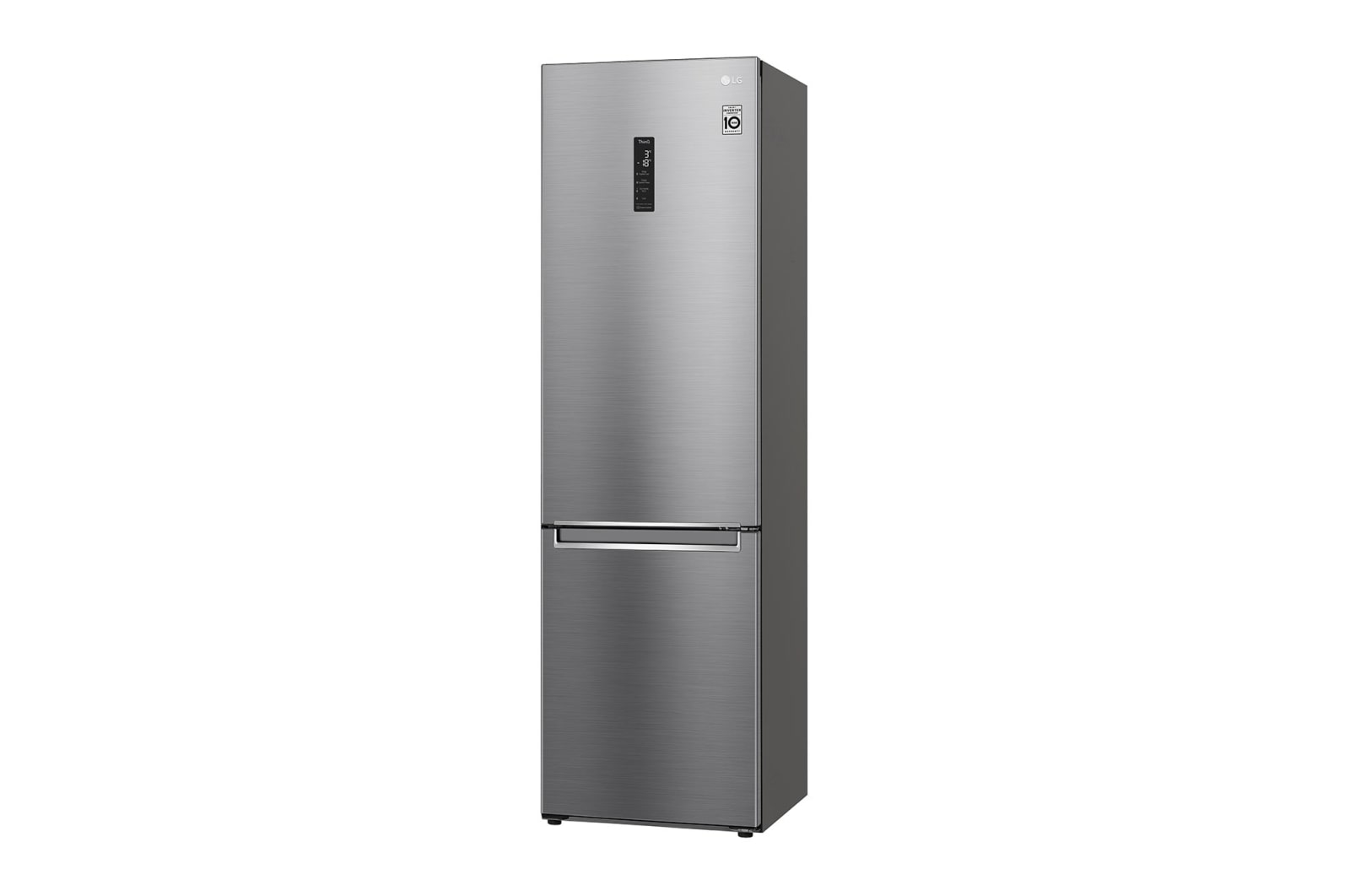 LG Frigorifero combinato | Classe D, 384L | Wi-Fi, Wine Rack, Door & Linear Cooling, Fresh Balancer & Converter, No frost | Inox, GBB72PZUGN
