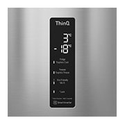 LG Frigorifero combinato | Classe D, 384L | Wi-Fi, Wine Rack, Door & Linear Cooling, Fresh Balancer & Converter, No frost | Inox, GBB72PZUGN