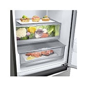 LG Frigorifero combinato | Classe C, 384L | Wine Rack, Door & Linear Cooling, Fresh Balancer & Converter, No frost | Inox, GBB72PZVCN