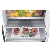 LG Frigorifero combinato | Classe C, 384L | Wine Rack, Door & Linear Cooling, Fresh Balancer & Converter, No frost | Inox, GBB72PZVCN