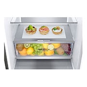 LG Frigorifero combinato | Classe C, 384L | Wine Rack, Door & Linear Cooling, Fresh Balancer & Converter, No frost | Inox, GBB72PZVCN