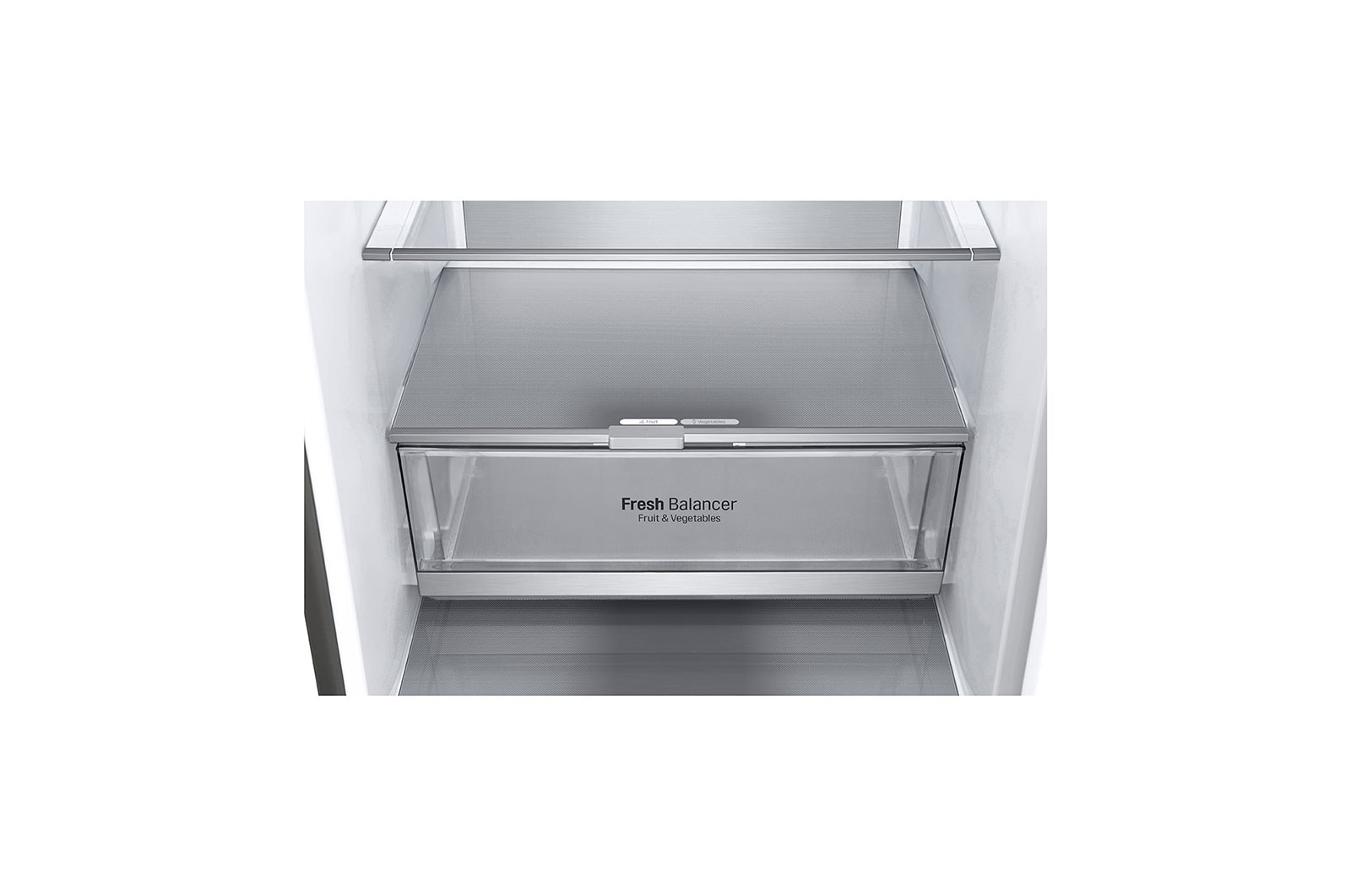 LG Frigorifero combinato | Classe D, 384L | Wine Rack, Door & Linear Cooling, Fresh Balancer & Converter, No frost | Inox, GBB72PZVGN