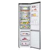 LG Frigorifero combinato | Classe D, 384L | Wine Rack, Door & Linear Cooling, Fresh Balancer & Converter, No frost | Inox, GBB72PZVGN