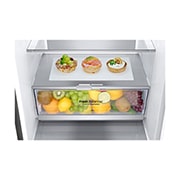 LG Frigorifero combinato | Classe D, 384L | Wine Rack, Door & Linear Cooling, Fresh Balancer & Converter, No frost | Inox, GBB72PZVGN