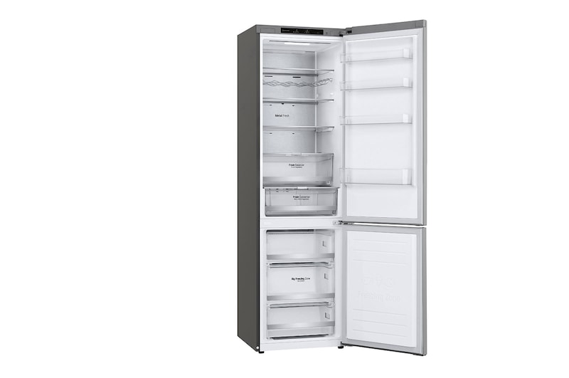 LG Frigorifero combinato | Classe D, 384L | Wine Rack, Door & Linear Cooling, Fresh Balancer & Converter, No frost | Saffiano, GBB72SAVGN