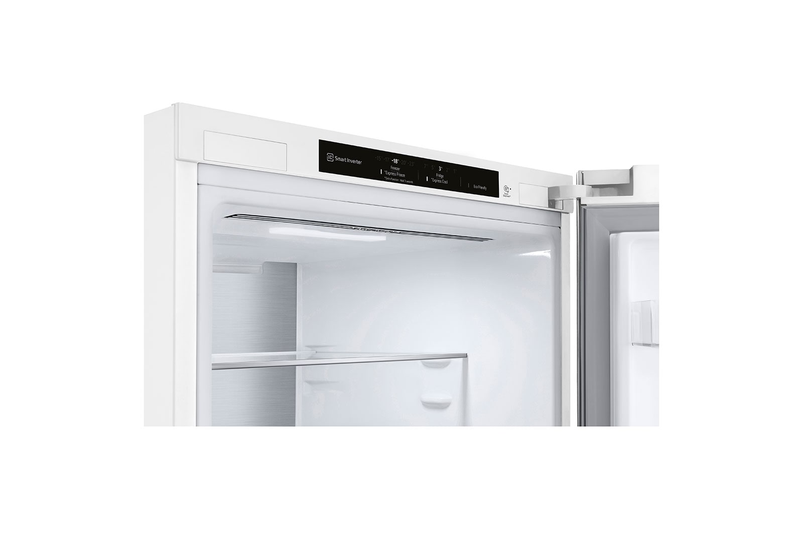 LG Frigorifero combinato | Classe D, 384L | Wine Rack, Door&Linear Cooling, Fresh Balancer & Converter, No frost | Bianco, GBB72SWVGN